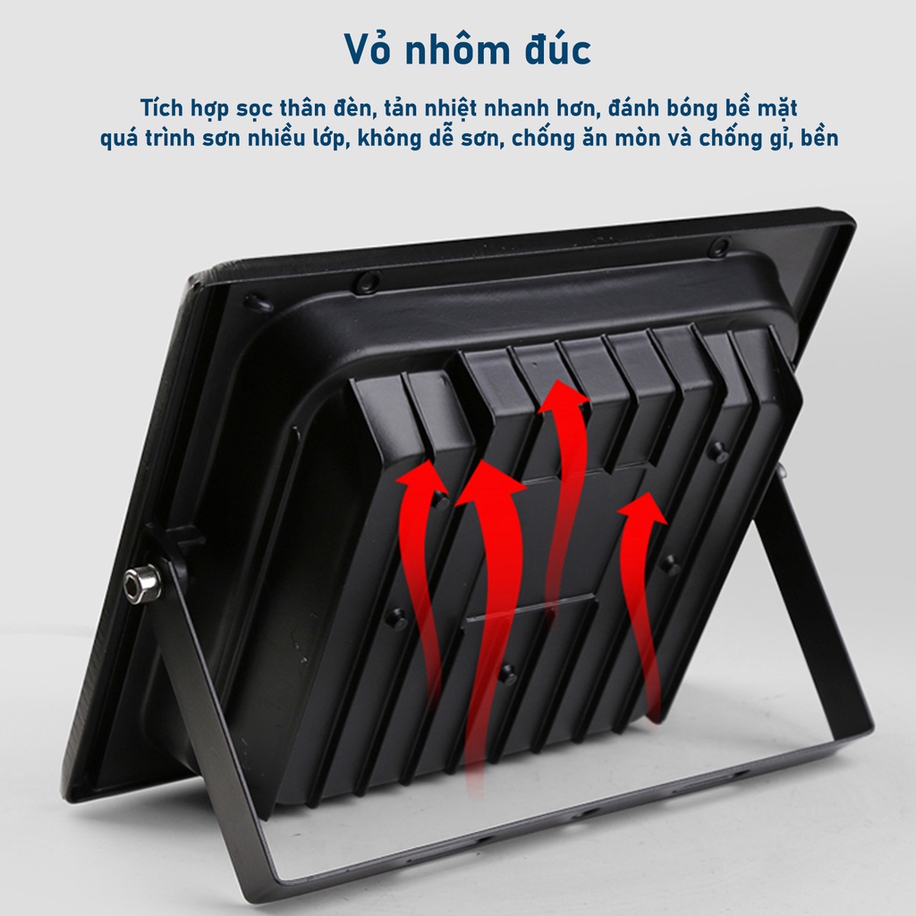 đèn năng lượng mặt trời đèn led chống nước 500W 100W 60W sân vườn,Siêu sáng và không thấm nước