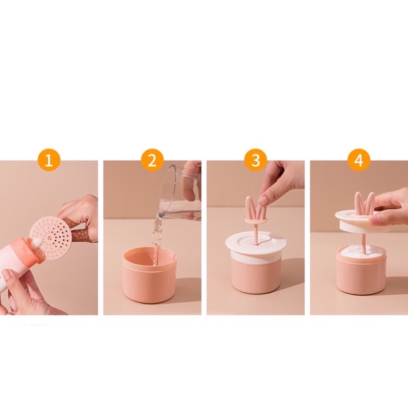 Cốc tạo bọt sữa rửa mặt thiết kế nhỏ gọn tiện dụng - Tee &amp; Mee