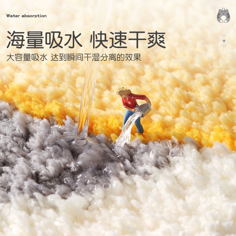 A-LIFE Thảm Lót Sàn Nhà Bếp 50 * 80cm Họa Tiết Hoạt Hình alas kaki dapur