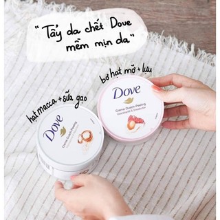 Kem tắm tẩy da chết dove của đức