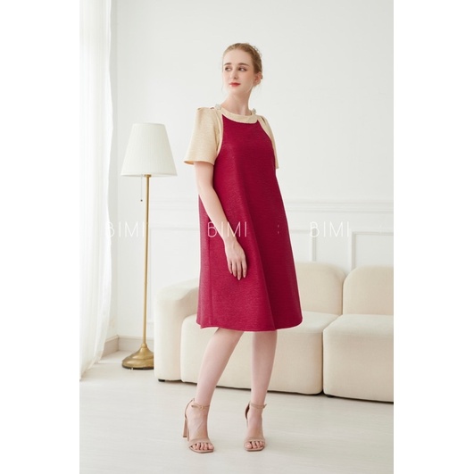 ĐẦM KHOÉT VAI MIX MÀU - BIMI