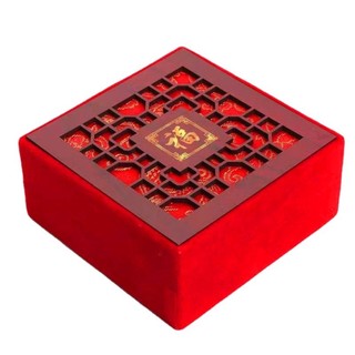 Hôp gỗ nhung đỏ đựng trang sức ,vòng phong thủy