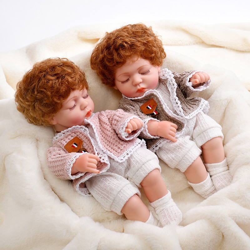 Búp Bê Em Bé Sơ Sinh 30 cm Bằng Vinyl Mềm Mặc Trang Phục Dễ Thương