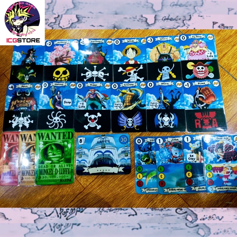 Bộ Thẻ Bài Board Game Sinh Tồn One Piece 72 thẻ.