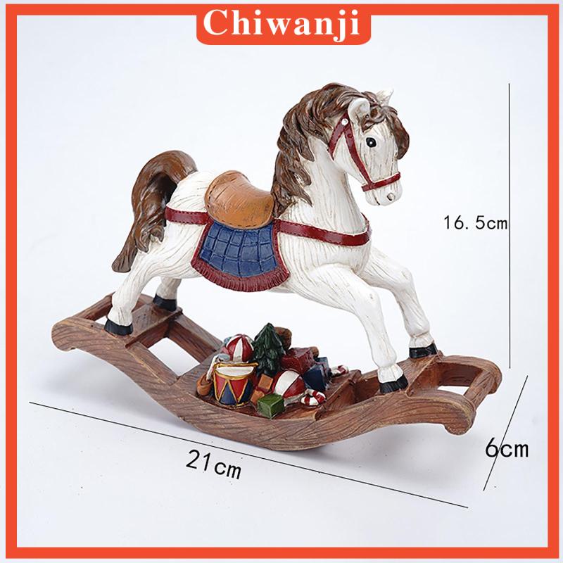 Mô Hình Ngựa Bập Bênh Bằng Nhựa Resin Phong Cách Bắc Âu Trang Trí Phòng Khách