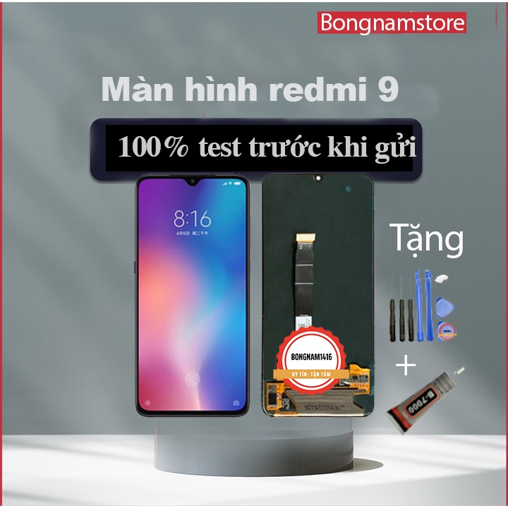 Màn hình redmi 9 tặng kèm bộ sửa và keo bán b7000 bongnamstore.