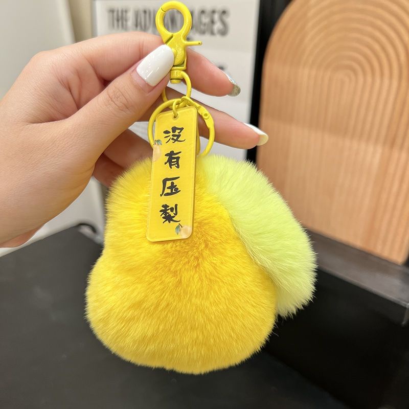 Móc Khóa Lông Thỏ Cao Cấp Dễ Thương