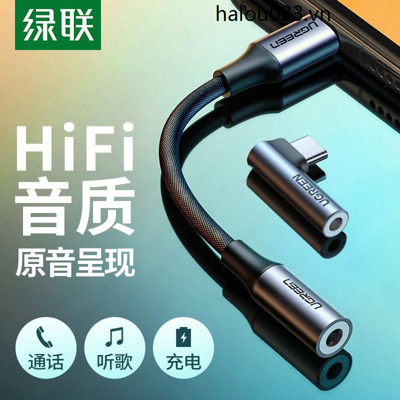 ((B N Nh t m t m t i) Cáp Chuyển Đổi Giao Diện Tai Nghe Android 3.5mm Màu Xanh Lá Cây Thông Dụng