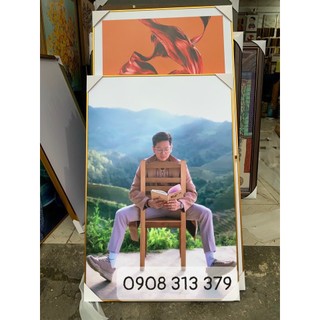 Tranh tráng gương theo yêu cầu - size 60x80cm - kèm khung