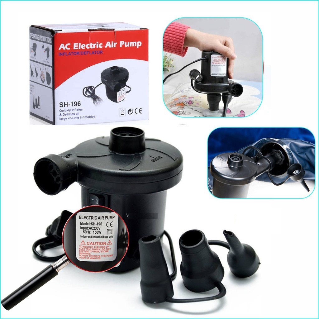 Bơm điện 2 chiều thồi hút chân không để bơm phao bơi, thuyền bơi