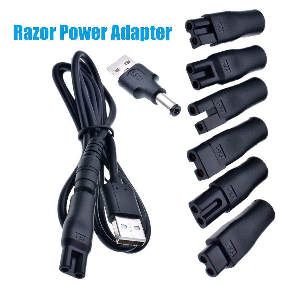 Set 8 Dây Cáp Sạc Máy Cạo Râu 2 Đầu Cắm USB Tiện Dụng