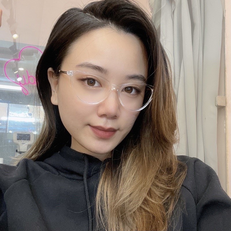 Mắt Kính Gọng Cận Form Mắt Mèo Lyly 5029 616 Phong Cách Ulzzang Siêu Xinh - Hazo