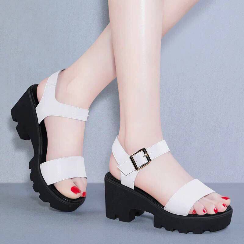 Sandal Cao Gót Chống Trượt Phong Cách Hàn Quốc Thời Trang Mới 2022 Cho Nữ
