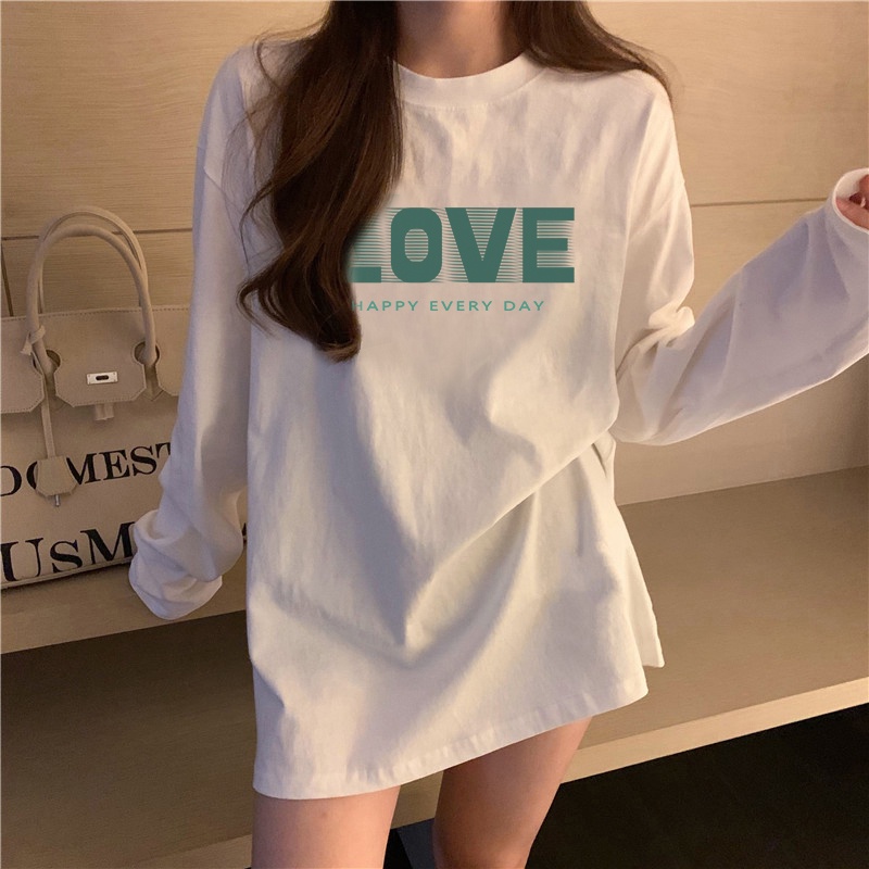 NRVP Áo Thun Nữ Dài Tay Thời Trang Hàn Quốc 2023