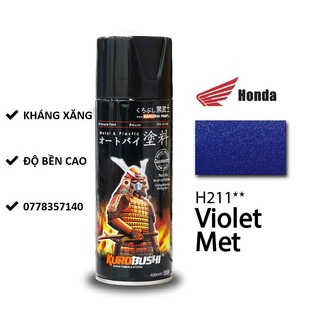 H211 sơn xịt samurai màu tím kim loại