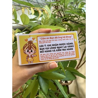 Phiếu tem giấy lưu ý quay video mở hàng- ko keo dán
