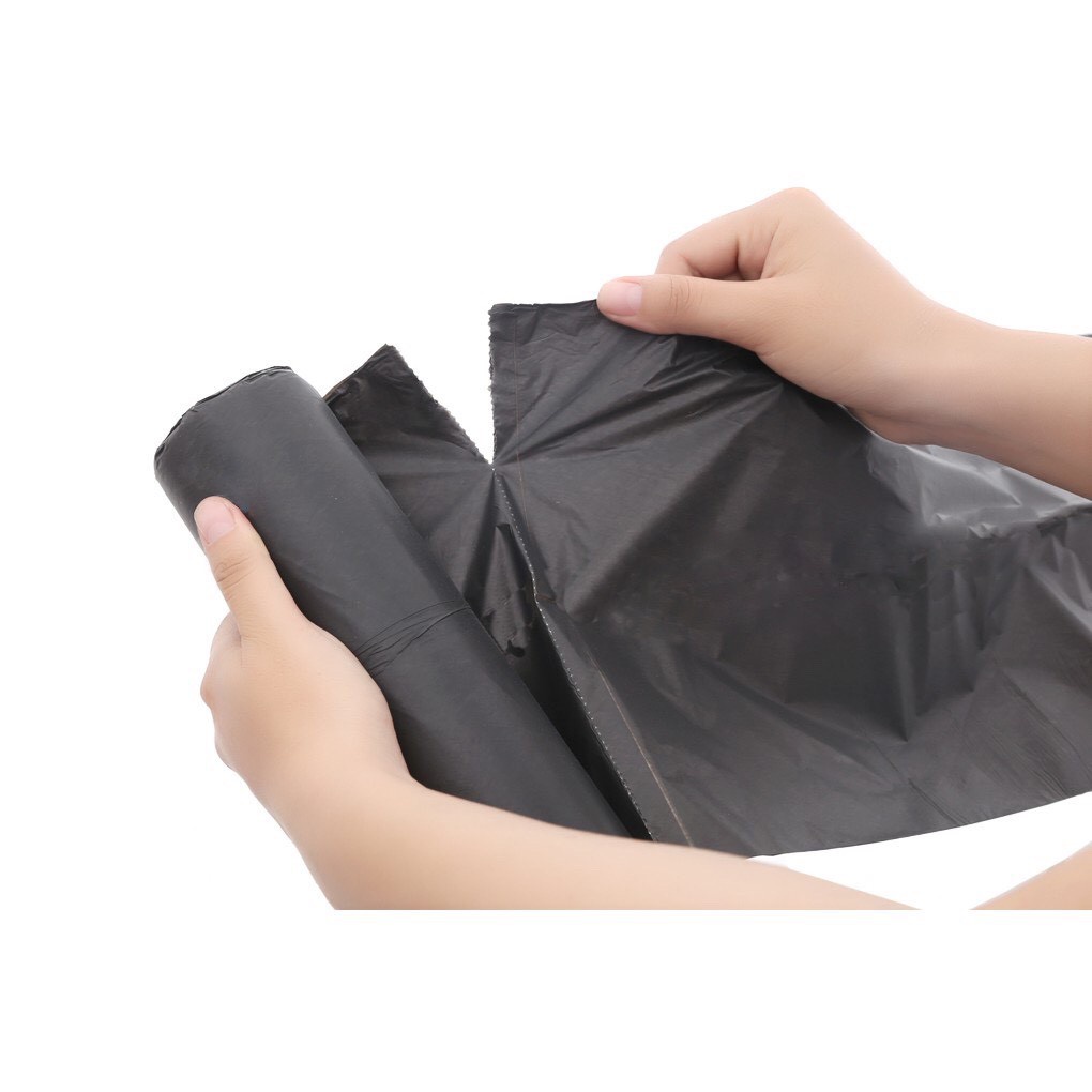 Sét 3 cuộn túi đen đựng rác tự phân hủy Size Trung 55 x 65cm