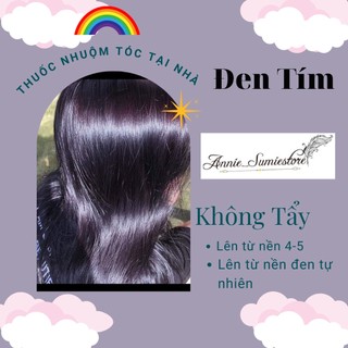 Thuốc nhuộm tóc màu đen tím/không tẩy