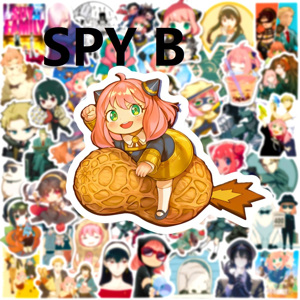 Set 50 Tờ Giấy Ghi Chú Nhật Ký/Nhật Ký In Hình Anime SPYxFAMILY Dễ Thương Làm Quà Tặng Sinh Nhật Cho Loid Forger Anya Forger Yor Forger