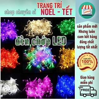 {GIÁ HỦY DIỆT} DÂY ĐÈN CHỚP 4.5m, Dây Đèn Led Chớp Nhiều Màu trang trí Noel