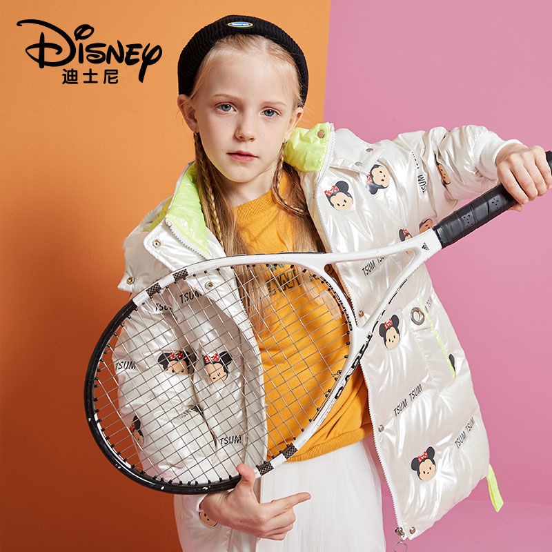 Áo Khoác Phao Đệm Dày Cỡ Vừa Dày Dặn In Hoạt Hình Disney Lấp Lánh Thời Trang Cho Bé Gái