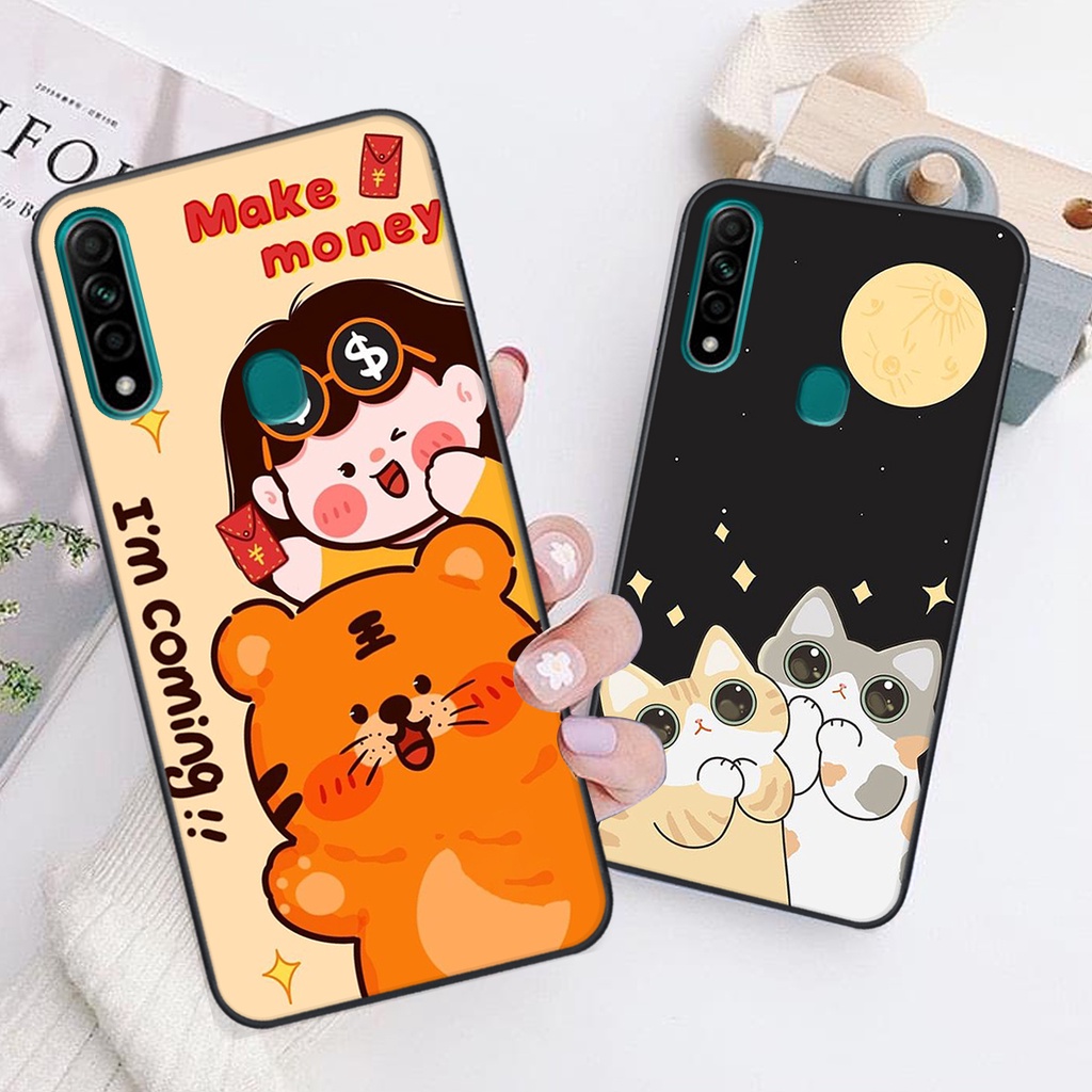 Ốp lưng Oppo A31 in hình tim, kẻ vuông mẫu mới CỰC XINH