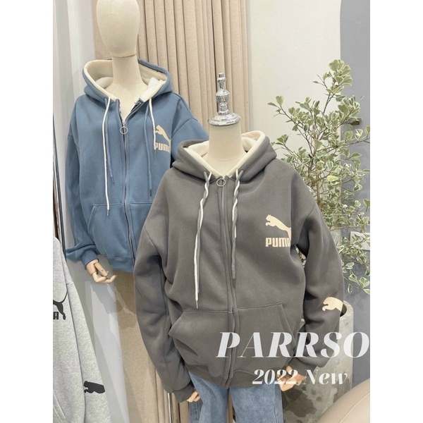 Áo khoác hoodie nam nữ form rộng có khoác kéo Áo khoác form rộng unisex phong cách hàn quốc