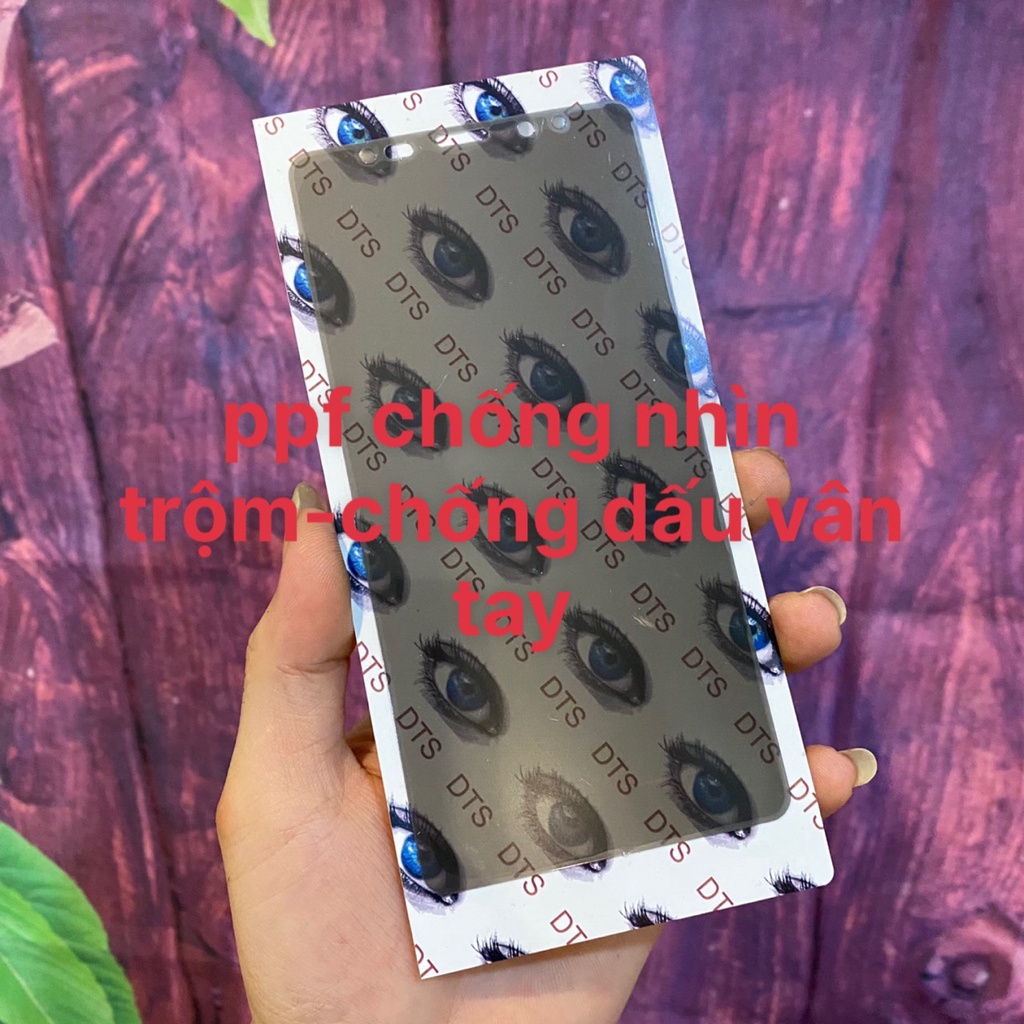 Miếng dán màn hình PPF 2 IN 1 Chống nhìn trộm - chống vân tay cho Samsung S21 S21 Plus S21 Ultra S22 S22 Plus S22 Ultra