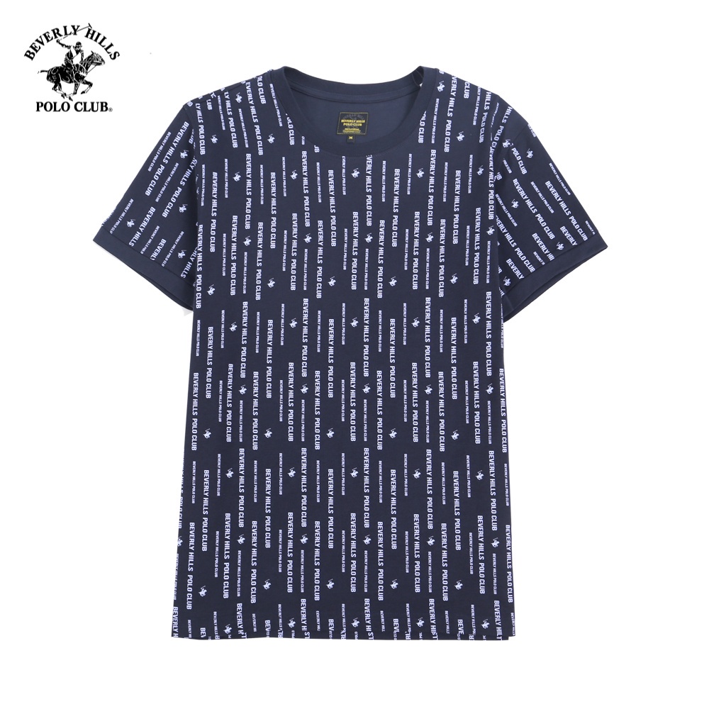 Beverly Hills Polo Club - Áo thun Ngắn tay Nam Regular Fit Navy NV- BHPC TSMRSW21TL059