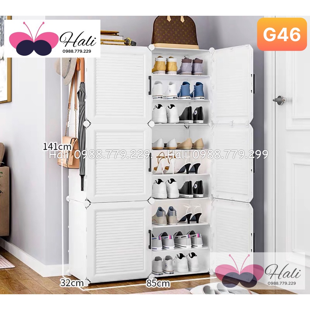 Tủ Nhựa Để Giày Lắp Ghép Đa Năng ( Để Được 36 Đôi Giày,Dép) .Lắp Ghép Dễ Dàng , Mẫu Đa Dạng . KHO SỈ TỦ NHỰA HALI
