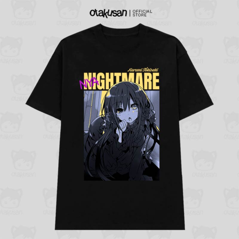 Áo thun Date A Live Tokisaki Kurumi (Black) ngắn tay