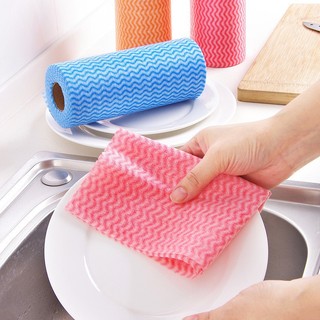 Khăn Lau Đa Năng -Cuộn 50 Miếng Khăn Lau Có Thể Tái Sử Dụng 1434 - Siêu Thị Giá Rẻ VP88