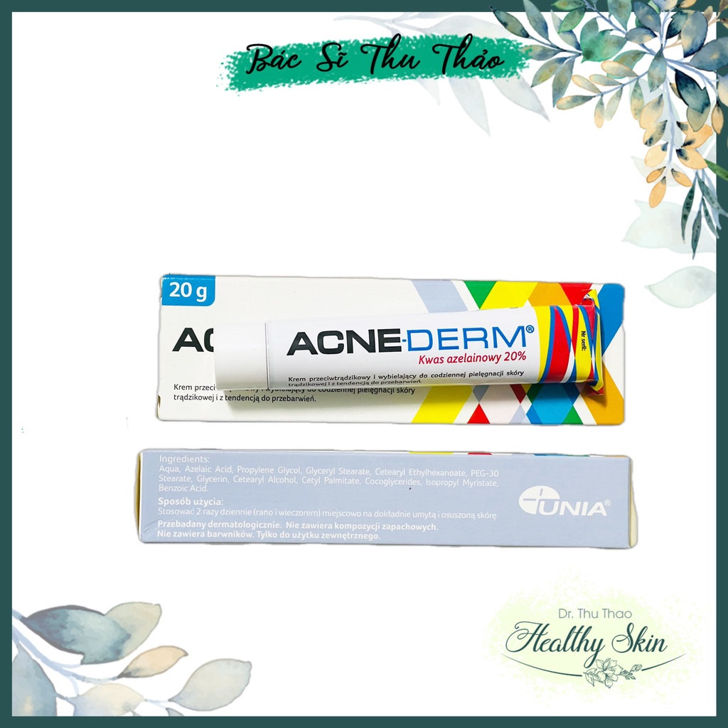 Kem giảm mụn, mờ thâm ACNEDERM Azelaic Acid 20%