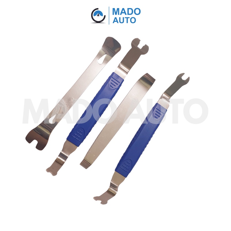 Bộ 4 thanh Inox nạy chốt nở nhựa làm nội thất trong xe ô tô MADO NT-S04