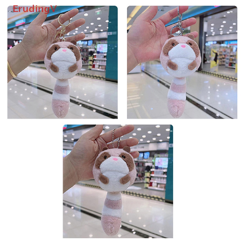[ErudingV] Móc Khóa Búp Bê Nhồi Bông Gấu Mèo Odd-Tailed Nhỏ Nhắn [Mới]