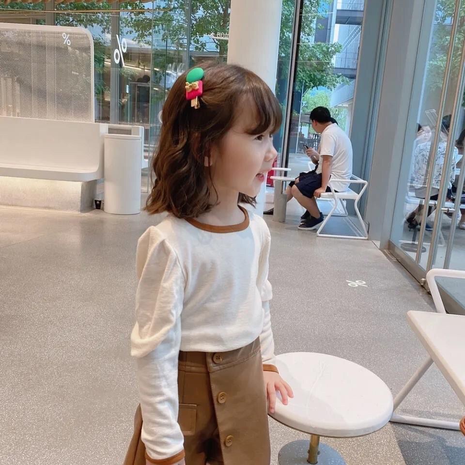 Áo Thun Tay Dài Phong Cách Mới Cho Bé Gái Dễ Phối Đồ