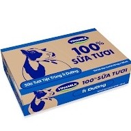 Thùng48 Hộp Sữa Tươi Vinamilk 100% Ít Đường 180ml.