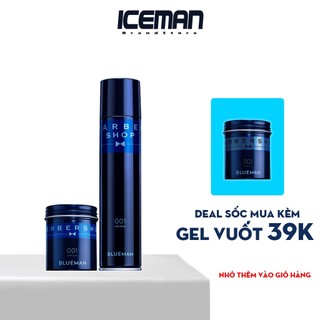 Combo Sáp Wax Vuốt Tạo Kiểu Tóc + Gôm Xịt Giữ Cứng Nếp Tóc BLUEMAN