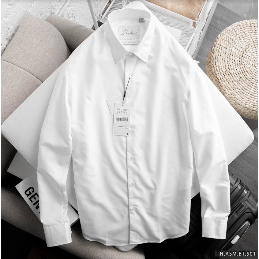 Áo sơ mi nam dài tay trẻ trung với chất liệu modal chống nhăn, mịn mát, form slim fit B501
