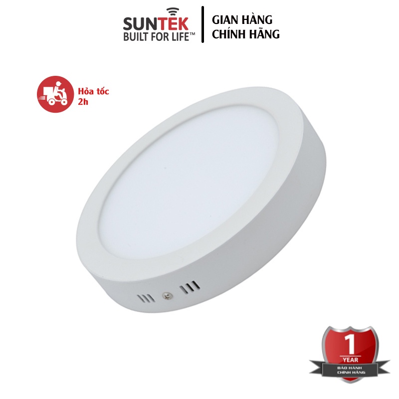 Đèn LED Ốp Trần Nổi SUNTEK 12W/18W (Tròn/Vuông) - Ánh sáng Trắng 6000K | Tuổi thọ 30.000 giờ - Bảo hành 1 năm