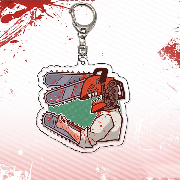 Móc Chìa Khóa Hình Nhân Vật Chainsaw Man NS3 Bằng Acrylic Dễ Thương