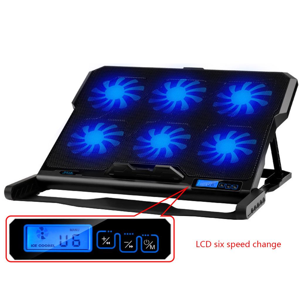 Giá Đỡ 6 QuạT TảN NhiệT 2 CổNg USB Chuyên DụNg Cho Laptop Notebook
