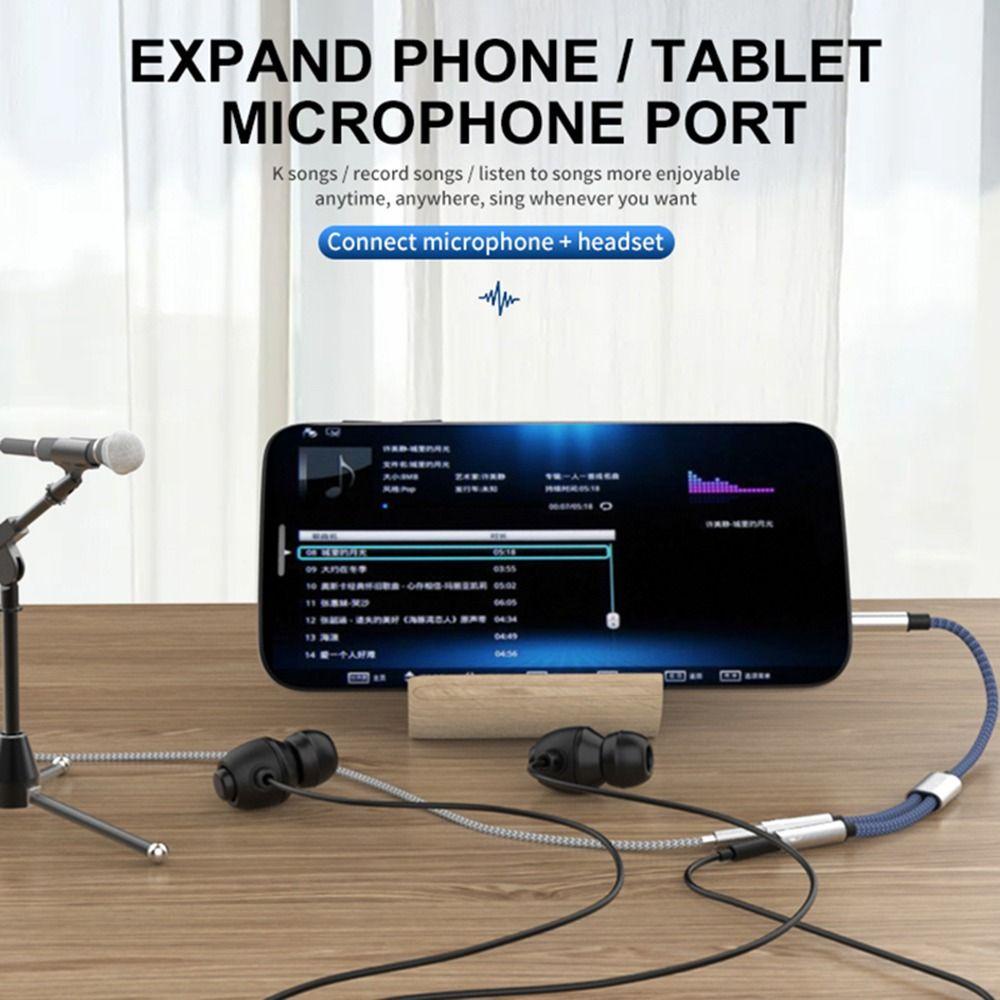 BEBETTERM Cáp Chia Âm Thanh 3.5Mm Sang 2 ĐầU CắM Chuyên DụNg Cho ĐiệN ThoạI