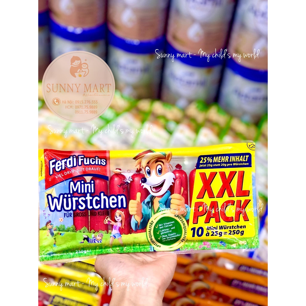 Xúc xích tươi FERDI FUCHS của Đức  &