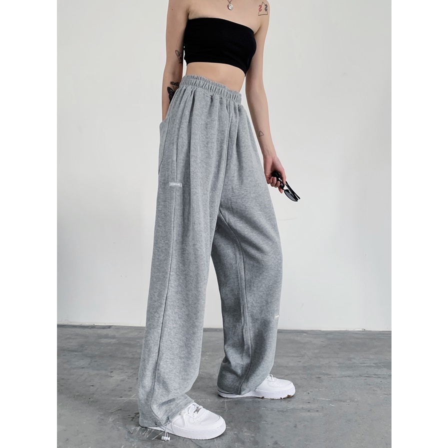 NRVP Quần Thể Thao Dài Dáng Rộng Phong Cách Thời Trang Hàn Quốc