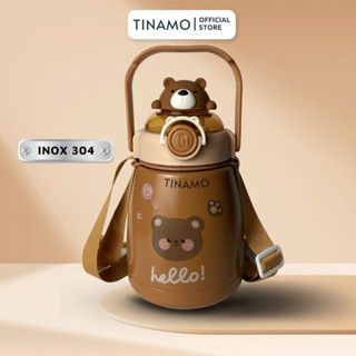 Bình giữ nhiệt dễ thương có dây đeo 800ml TINAMO