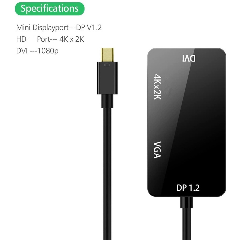 Cáp ChuyểN ĐổI Thunderbolt 2 4K Mini Displayport Sang HDMI Cho MacBook MacBook pro iMac Surface pro
