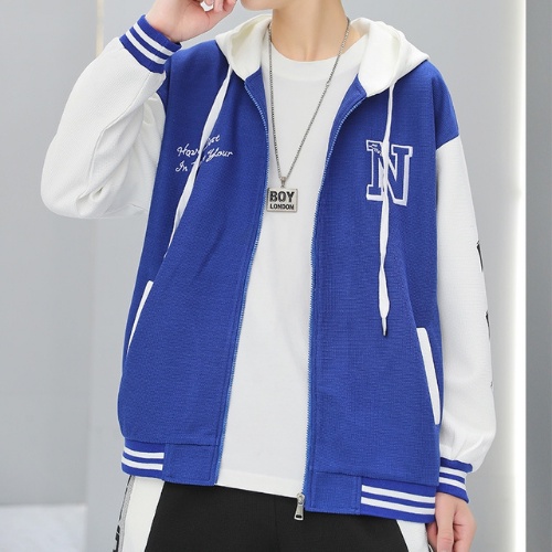 Áo khoác liền mũ chữ N họa tiết ngôi sao bên tay SOZO - AO KHOAC NAM 002