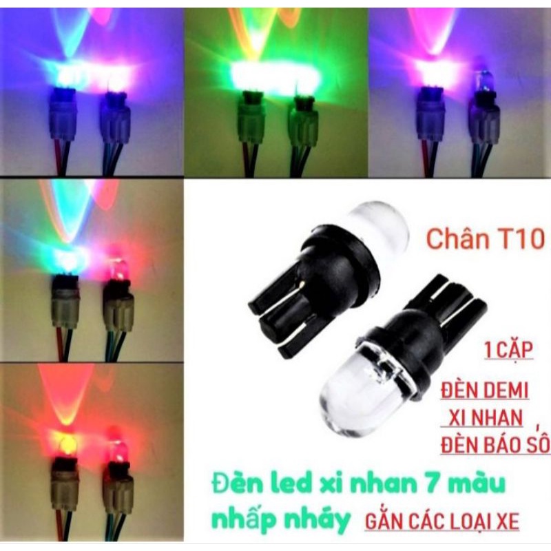 COMBO 4 CÁI BÓNG ĐÈN LED TRANG TRÍ XIN NHAN TÍN HIỆU NHẤP NHÁY 7 MÀU CỰC ĐẸP MẪU MỚI HÀNG LOẠI TỐT