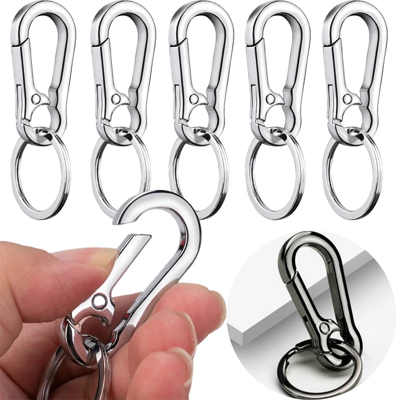 Móc Chìa Khóa / Thắt Lưng Bằng Thép Không Gỉ Hình Quả Bầu Cổ Điển Màu Vàng / Bạc Chống Thất Lạc Thời Trang Cho Nam